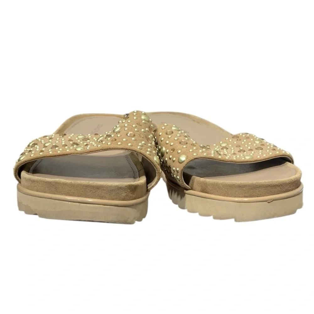Donald J. Pliner‎ Cava Suede Studded Slide SZ 9